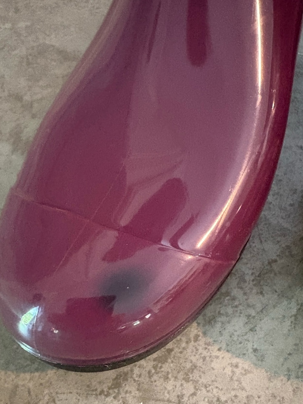 UGG Women's Glossy Plum Tall Rain Boots - Picture 9 of 9